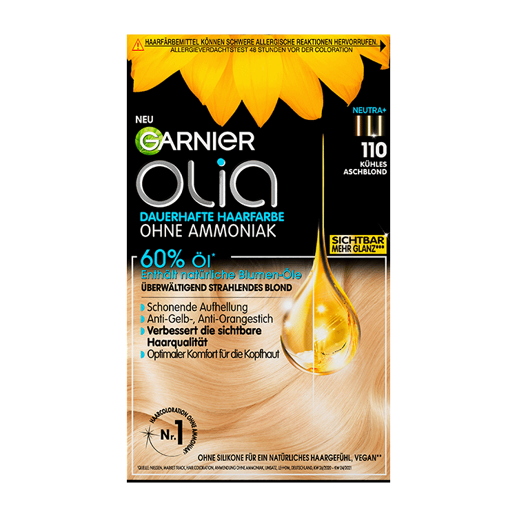 Garnier Olia Nr. 110 Kühles Aschblond - Produktansicht